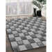 Machine Washable Transitional Cloud Gray Rug in a Family Room, wshpat2579gry