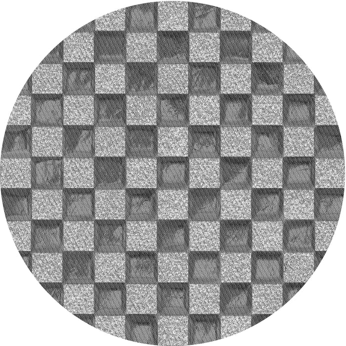 Square Patterned Cloud Gray Rug, pat2579gry
