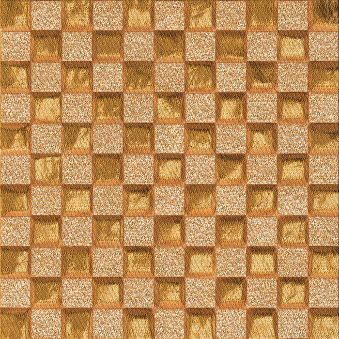 Round Machine Washable Transitional Orange Rug, wshpat2579org