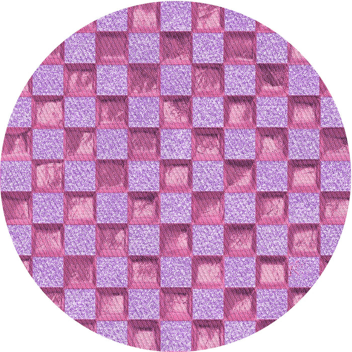 Square Patterned Violet Purple Rug, pat2579pur