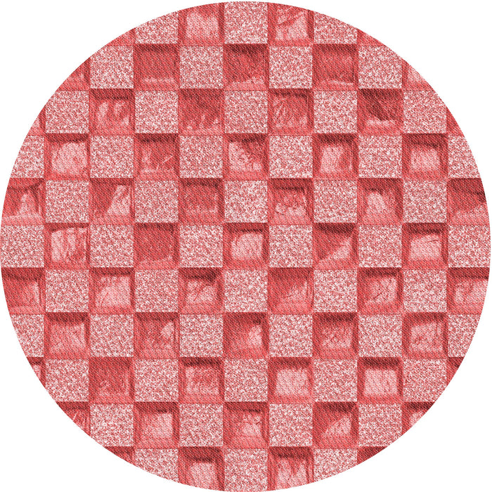 Square Machine Washable Transitional Light Coral Pink Rug in a Living Room, wshpat2579rd