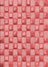 Machine Washable Transitional Light Coral Pink Rug, wshpat2579rd