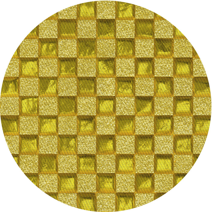 Square Machine Washable Transitional Bright Gold Yellow Rug in a Living Room, wshpat2579yw
