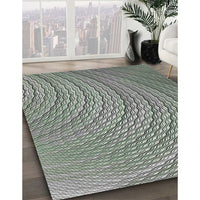 Patterned Light Black Novelty Rug, pat257