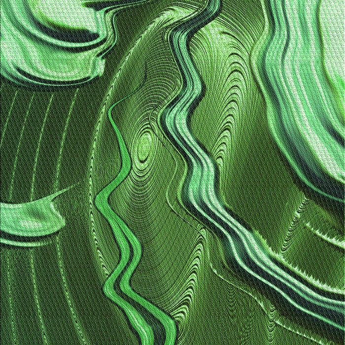 Patterned Deep Emerald Green Rug, pat258grn