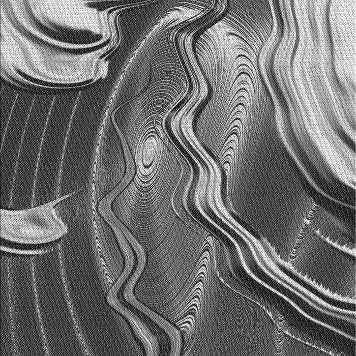 Patterned Dark Gray Rug, pat258gry