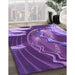 Machine Washable Transitional Purple Rug in a Family Room, wshpat258pur