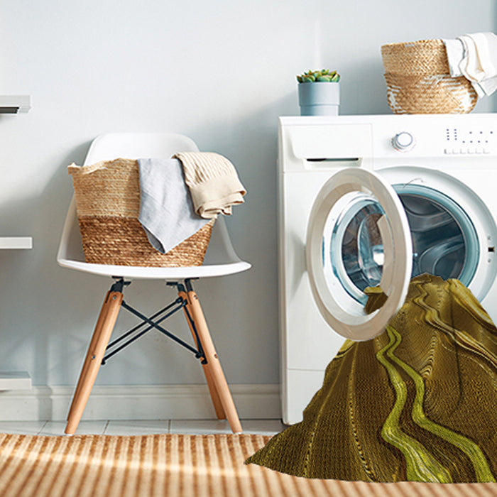 Machine Washable Transitional Red Brown Rug in a Washing Machine, wshpat258yw