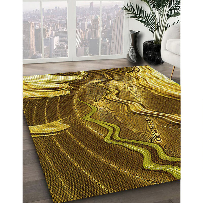 Machine Washable Transitional Red Brown Rug in a Family Room, wshpat258yw