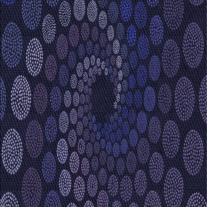 Patterned Deep Periwinkle Purple Rug, pat2580blu