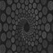 Round Patterned Black Rug, pat2580gry