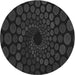 Square Patterned Black Rug, pat2580gry