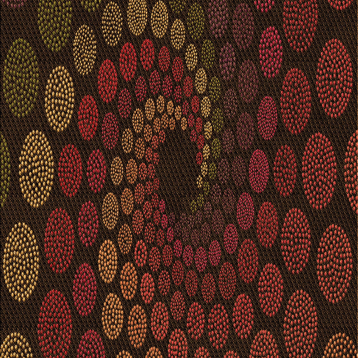 Patterned Saddle Brown Rug, pat2580org