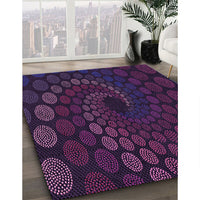 Patterned Purple Rug, pat2580pur