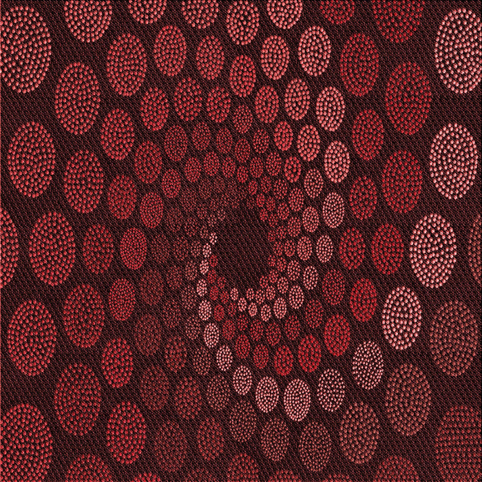 Round Machine Washable Transitional Saffron Red Rug, wshpat2580rd