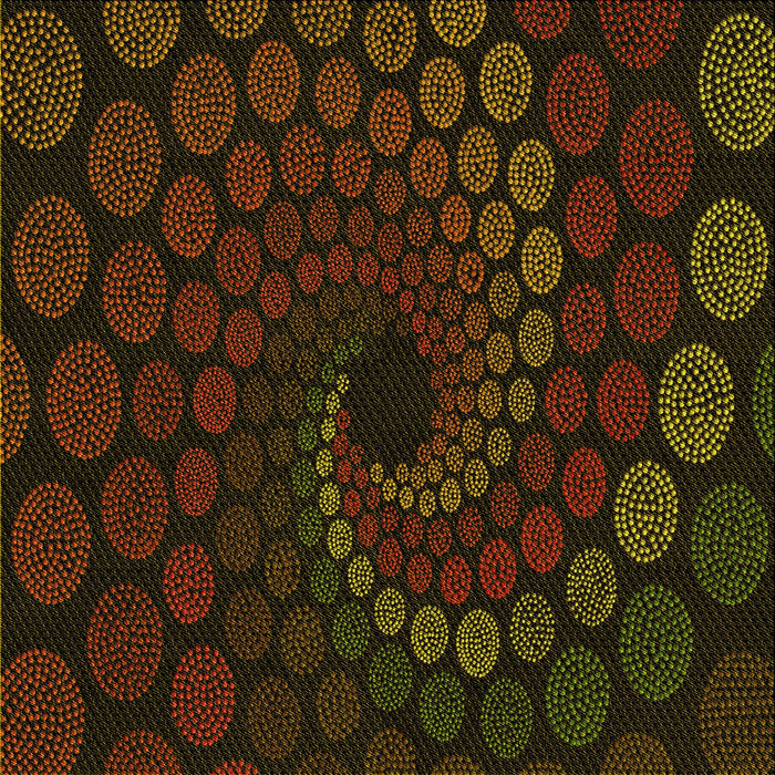 Round Patterned Dark Bronze Brown Rug, pat2580yw