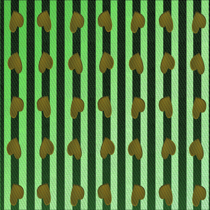 Round Patterned Green Rug, pat2581grn