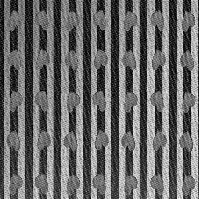 Round Patterned Dark Gray Rug, pat2581gry