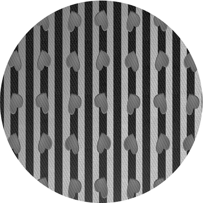 Square Machine Washable Transitional Dark Gray Rug in a Living Room, wshpat2581gry