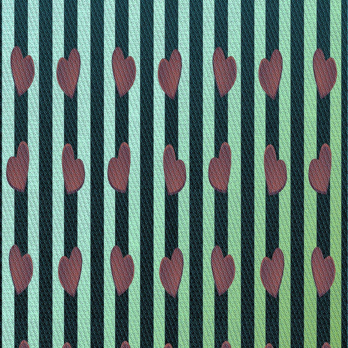 Patterned Gunmetal Green Rug, pat2581lblu