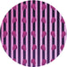 Square Patterned Orchid Purple Rug, pat2581pur