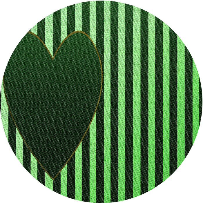 Square Patterned Dark Forest Green Rug, pat2582grn