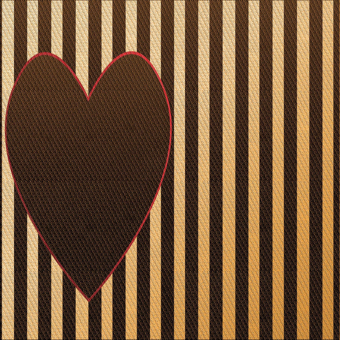 Round Patterned Caramel Brown Rug, pat2582org