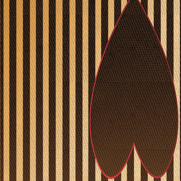 Patterned Caramel Brown Rug, pat2582org