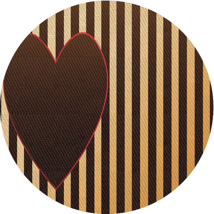 Square Machine Washable Transitional Caramel Brown Rug in a Living Room, wshpat2582org