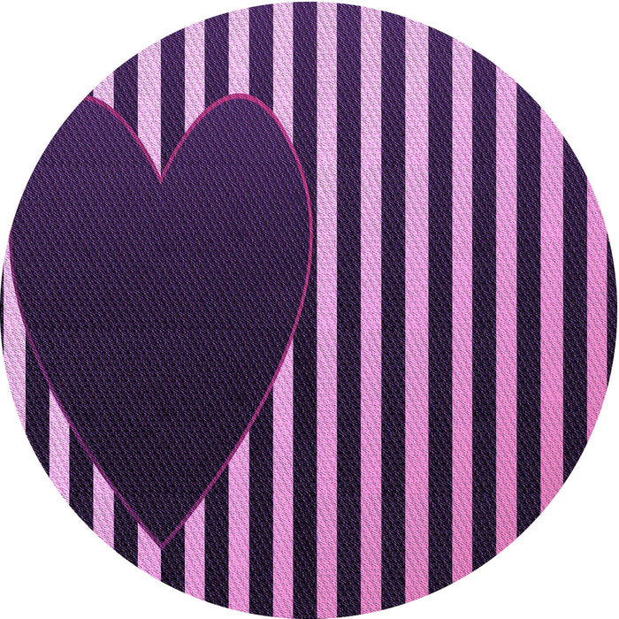 Square Patterned Purple Rug, pat2582pur