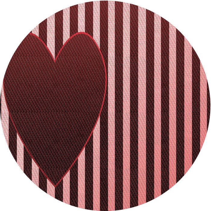 Square Patterned Red Rug, pat2582rd