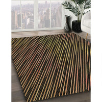 Patterned Light Brown Rug, pat2583brn