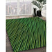 Patterned Dark Lime Green Rug in Family Room, pat2583grn