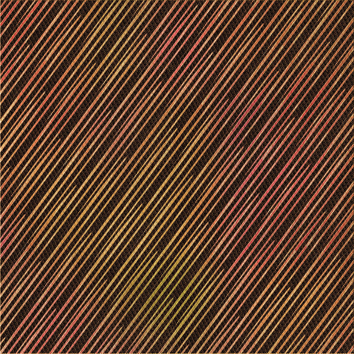 Round Patterned Black Brown Rug, pat2583org