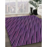 Patterned Deep Purple Rug, pat2583pur