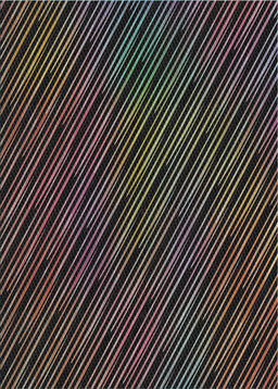 Patterned Black Novelty Rug, pat2583