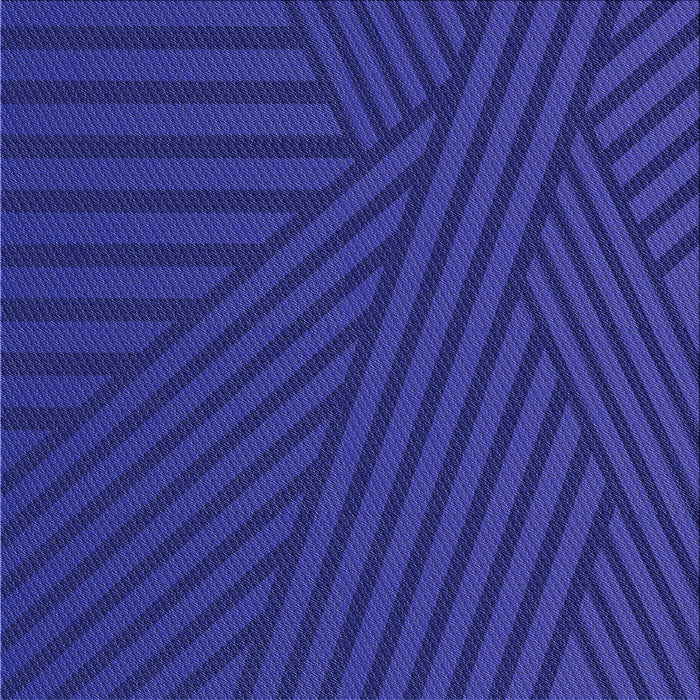 Round Patterned Cobalt Blue Rug, pat2584blu