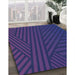 Machine Washable Transitional Royal Blue Rug in a Family Room, wshpat2584lblu