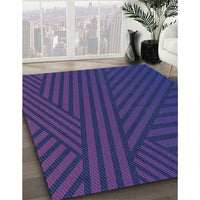 Patterned Royal Blue Rug, pat2584lblu