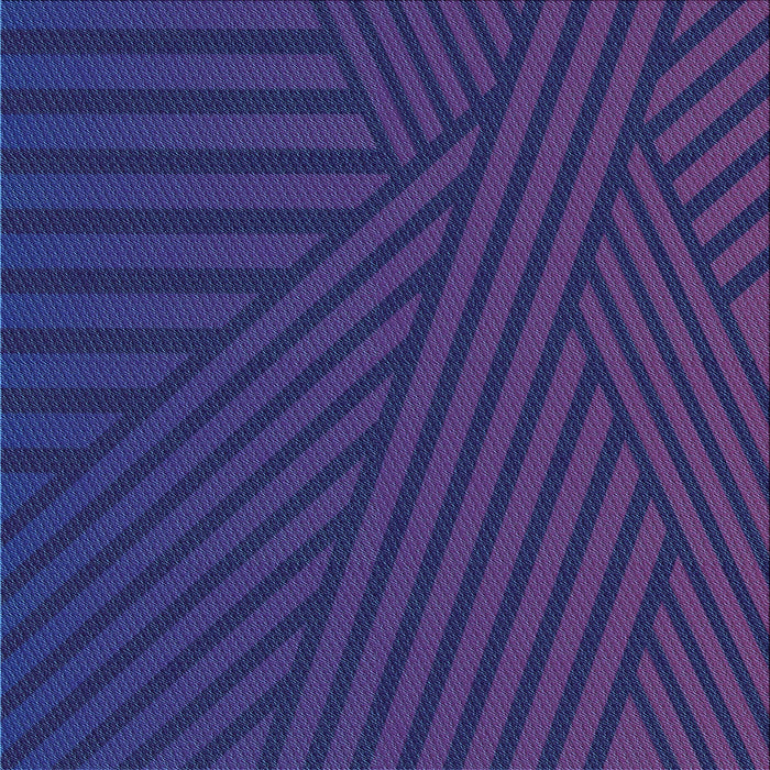 Round Patterned Royal Blue Rug, pat2584lblu