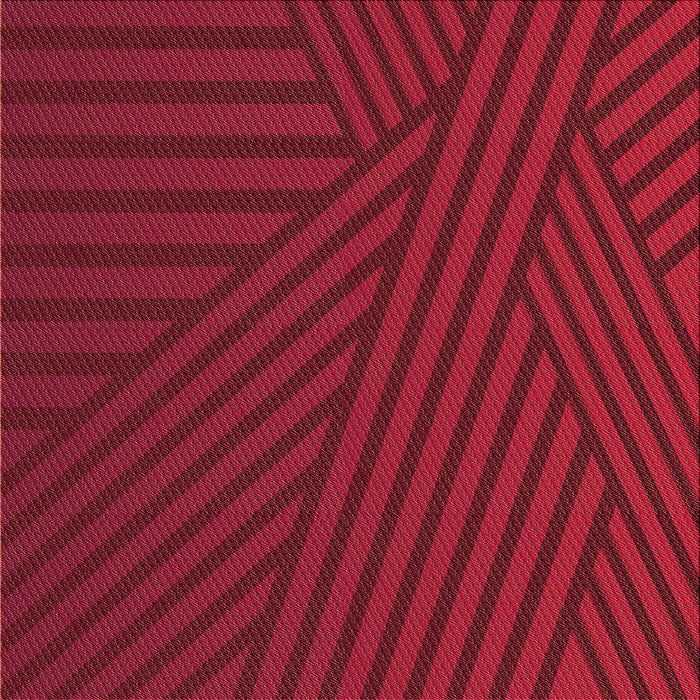 Round Machine Washable Transitional Cranberry Red Rug, wshpat2584org