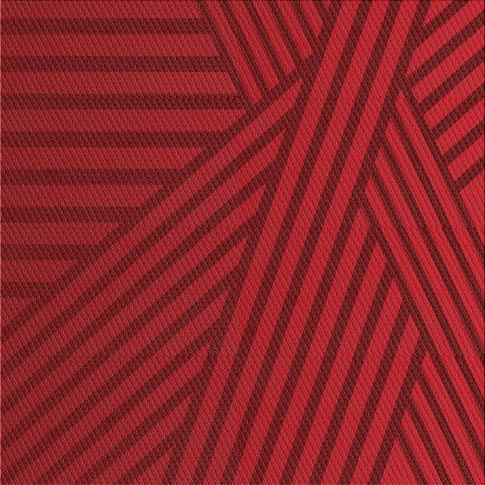 Round Patterned Red Rug, pat2584rd