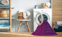 Machine Washable Transitional Crimson Purple Rug in a Washing Machine, wshpat2584