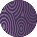 Square Patterned Plum Purple Rug, pat2585blu