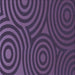 Round Patterned Plum Purple Rug, pat2585blu