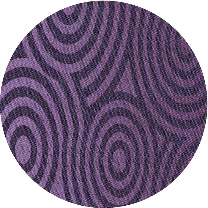 Square Machine Washable Transitional Plum Purple Rug in a Living Room, wshpat2585blu