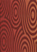 Patterned Red Rug, pat2585brn