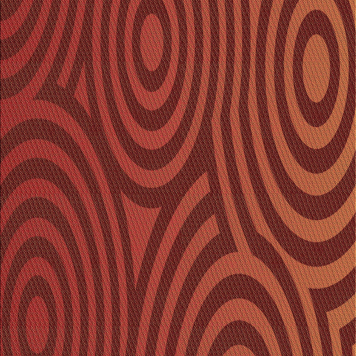 Patterned Red Rug, pat2585brn