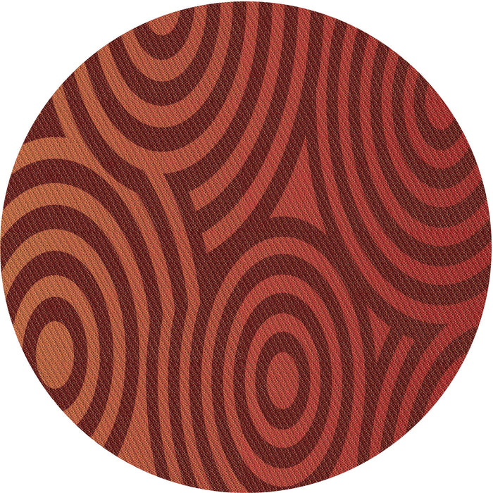 Square Machine Washable Transitional Red Rug in a Living Room, wshpat2585brn