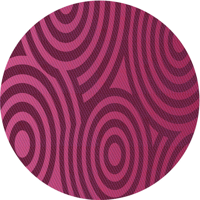 Square Patterned Crimson Red Rug, pat2585pur